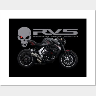 MV Agusta RVS#1 18 black, sl Posters and Art